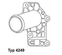 WAHLER 4249.71D Termostato motore per PORSCHE 911 (996) BOXSTER (986) 911 (997)