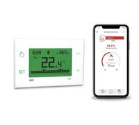 VEMER VE795800 TUO 4G - Termostato 4G-LTE con SIM Dati Inclusa, Cronotermostato Smart con APP, Configurazione Veloce con Bluetooth, Programmazione Settimanale per Caldaia, Alimentazione 230V, Bianco