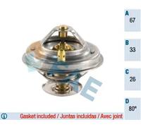 Termostato 5307280 FAE per BMW VW OPEL FORD MERCEDES-BENZ SEAT LAND ROVER JEEP