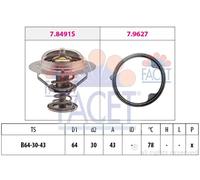 Termostato 7.8491 FACET per HONDA ACURA