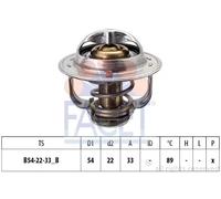 FACET Termostato Refrigerante 89°C per Opel Astra J Caravan Chevrolet Cruze