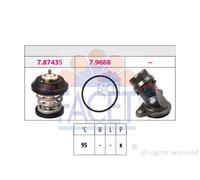 Termostato 7.8757K FACET per AUDI VW SKODA SEAT