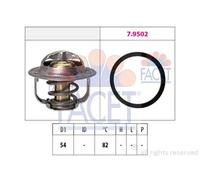 Termostato 7.8800 FACET per SAAB OPEL ALFA ROMEO CADILLAC CHEVROLET FIAT