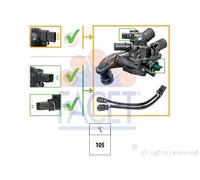 Termostato 7.8927K FACET per CITROËN MINI PEUGEOT