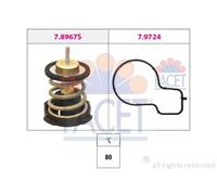 Facet Termostato motore 7.8967 – 80°C per VW, SEAT, SKODA, AUDI