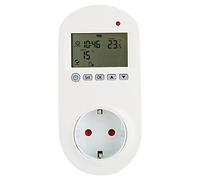 Termostato a Spina EU 230V 16A per Riscaldamento Elettrico | Regolatore di temperatura programmabile, Dimensioni 135x67x75mm, Spina EU integrata, Per riscaldamento elettrico