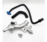 Termostato Alloggiamento Auto In Alluminio Liquido Raffreddamento Termostato Acqua Outle Compatibile Con Chevy Per Sonic 2013-2020 Per Cruze 2011-2016 1.4L 25193922(With Hose)