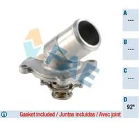 Termostato Alloggiamento con coperchio alluminio 5320792 FAE per OPEL CORSA C