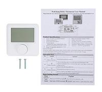 Termostato Ambiente Digitale a 2 Fili con Ampio Display LCD, Regolatore di Temperatura a Parete