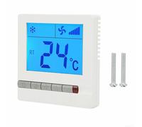 Termostato ambiente digitale, a parete portatile per sistemi di riscaldamento e raffreddamento, Cronotermostato Controllo dei pulsanti da Parete, AC 220V, cablato