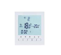 Termostato ambiente digitale cablato for riscaldamento caldaia a gas 3A, termoregolatore programmabile, termostato alimentato a batteria(Noir)