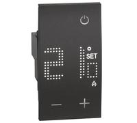 Termostato ambiente elettronico Bticino Living Now 230V Nero KG4441