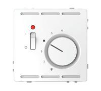 TERMOSTATO AMBIENTE MERTEN & STORCK Merten 24V MEG5761-6035 con interruttore e placca