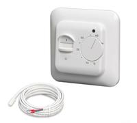 Termostato ambiente WLAN per riscaldamento a pavimento Smart Home Regolatore di temperatura con controllo app touch screen da incasso bianco 85 x 85 mm (M5.16)