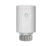 Termostato attuatore Zigbee per radiatore valvola radiatore, schermo LCD sul corpo, alimentato da batterie AA, compatibile con Amazon Alexa e Google Home