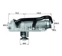 Termostato BEHR Refrigerante Con Guarnizione 105°C TM 8 105