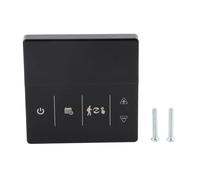 Termostato caldaia intelligente, controller temperatura WiFi con schermo touch, 90-240V, bianco - Controllo remoto via App, voice control/Tmall Genie, timer programmab (negro)