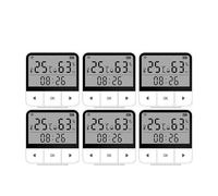 Termostato caldaia, Termometro Per Interni Igrometro Digitale WIFI Sensore Intelligente Di Temperatura E Umidità Con Display LCD Controllo Termostato App Mobile,per sistemi di riscaldamento(6PCS)