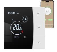 Termostato Caldaia Wifi Cronotermostato Smart Ambiente Da Parete Per Caldaia A Gas E Riscaldamento Ad Acqua Digitale Programmabile Compatibile Con Tuya Google Assistant E Alexa, 220V 3A Nero