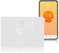 Termostato Caldaia WiFi Programmabile 220V 5A Alexa Compatibile, Cronotermostato Caldaia Digitale Intelligente 503 da Parete, Tuya/Smart Life App Controllo, Contatto Secco, (BIANCO)