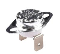 Termostato ceramico NC/NO KSD301/KSD302, 16A 250V 40-300°C | Interruttore termico bimetallico da 2 pezzi, doppio contatto NC/NO, sicurezza alle alte temperature(Normal Close(NC),185C)