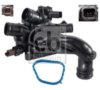 Febi bilstein 107987 - Termostato con alloggiamento, guarnizione e interruttore di temperatura, 1 pezzo