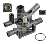 Termostato con alloggiamento 108008 FEBI BILSTEIN per AUDI VW SKODA SEAT