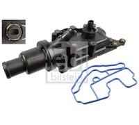 Febi bilstein 108756 - Termostato con alloggiamento, guarnizione e interruttore di temperatura, 1 pezzo