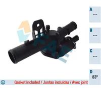 Termostato con alloggiamento 5312583 FAE per RENAULT NISSAN
