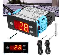 Termostato con regolatore di temperatura per scaldabagno solare con sensore Display digitale per scaldacqua solare, differenza di temperatura e temperatura per controllare l'uscita