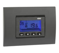 VEMER VE431300 DAFNE - Cronotermostato Digitale da Incasso, Programmazione Settimanale, Alimentazione 230V, Bianco e Grigio Antracite
