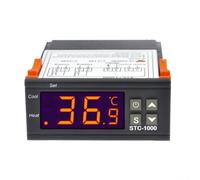 Termostato di controllo della temperatura per STC-1000, display LCD con selezione della tensione 12V/24V/110V-220V, calibrazione accurata della temperatura (110V-220V)