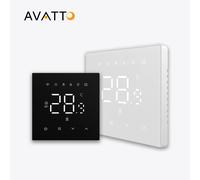 Termostato di riscaldamento WiFi AVATTO Tuya 220v, regolatore di temperatura del riscaldamento a pavimento dell'acqua elettrico intelligente per Google Home Alexa Alice
