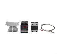 Termostato Digitale 0-1300°C per SSR 25DA Kit Completo | PID , controllo P/I/D regolabile, uscita per relè 3A, display LED chiaro, auto-sintonizzazione