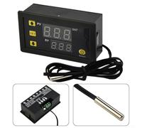 Termostato Digitale Controller Temperatura -55-120°C 20A(110V-220V) | Intervallo -55-120°C, precisione 0.1°, relay 20A, display rosso/blu, modalità riscaldamento/raffreddamento