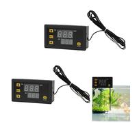 Termostato Digitale LCD W3230 Regolatore di Temperatura DC 12V 20A -50 a 110 Gradi Celsius con Sonda di Temperatura e Allarme Alta Temperatura, 2 Pezzi，digitale termostato regolatore