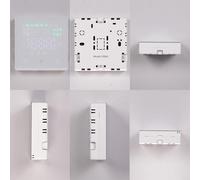 Termostato Digitale per Riscaldamento a Pavimento, Gestione Intelligente WiFi con App per Smart Life, Funzione Risparmio Energetico, Adatto per Boiler e Impianti Domestici, Alimentazione AA(White)