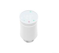 Termostato digitale per termosifone TRV con programmazione programmabile e controllo tramite app, valvola di riscaldamento intelligente di ricambio per sistema domestico, bianco, 8,5 x 5,2 cm (1)