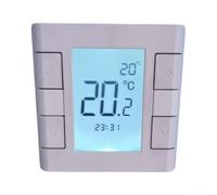 Termostato digitale programmabile per riscaldamento a pavimento bagnato Kit 20 Amp Carico ad alta potenza per Smart for Life App Controllo vocale per Alexa per Google Home Montaggio a filo 86x86mm