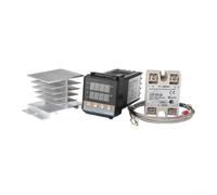 Termostato Digitale REX-C100 Kit per ssr 0-400°C Termostato Digitale | Intervallo 0-400°C, controllo stabile, display chiaro, montaggio , per ideale industria