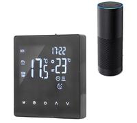 Termostato digitale smart touch screen AC90-240V per riscaldamento a pavimento nero