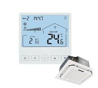 Termostato Digitale - Termostato Intelligente - Termostati Per Casa Intelligente | Precisione Del Regolatore Di Temperatura LCD A Tre Velocità Ad Alta Efficienza Energetica | Supporta Unità Ventilconv