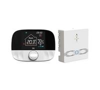 Termostato Digitale, Termostato Smart Tuya Regolatore di temperatura wireless for il riscaldamento 'acqua a caldaia a gas(White T9W)