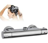 Termostato doccia Miscelatore doccia Termostato doccia Miscelatore doccia con pulsante di sicurezza 38℃ Ottone cromato Temperatura costante