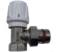Termostato d'ottone bianco del radiatore che caratterizza il collegamento Dn20 e cinque modi di temperatura che vanno da 6 a 28 C per la regolazione efficiente del riscaldamento in edifici