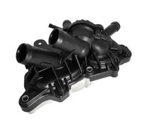 Termostato e alloggiamento della Guarnizione 04E121600CB Testa della Pompa dell'Acqua di Raffreddamento del Motore Alloggiamento termostatico del refrigerante Adatto automaticamente per VW Golf 1.4T