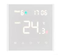 Termostato elettrico Smart WiFi, 8,6 x 8,6 x 2,6 cm, termostato per riscaldamento a pavimento WiFi, per Alexa e per controllo domestico degli occhiali (B riscaldamento dell'acqua 3A)