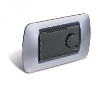 TERMOSTATO ELETTRONICO DA INCASSO UNIVERSALE 220V CON SPIA NERO - PERRY ELECTRIC