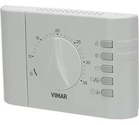 Termostato Elettronico Rotella Da Parete ON/OFF A Batteria Bianco Vimar 02900.1