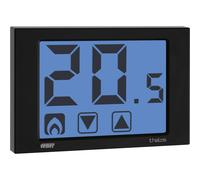 Termostato elettronico touch screen Vemer Ve433900 Thalos nero da parete a batte